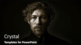  Presentation with black art - Presentation theme enhanced with art-shot-in-a-dark background and a black colored foreground