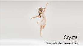  Presentation with dance beautiful couple dancing ballroom - Colorful theme enhanced with art sport danse - dancing girl backdrop and a white colored foreground