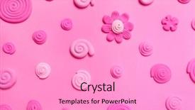  Presentation with color pink - Slide set with art transformation - color plasticine abstraction pink clay background and a  colored foreground