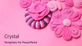  Presentation with color pink - PPT layouts having art transformation - color plasticine abstraction pink clay background and a  colored foreground