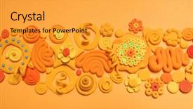  Presentation with color orange - Amazing presentation design having art transformation - color plasticine creative color plasticine backdrop and a  colored foreground