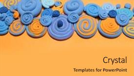  Presentation with creative - Audience pleasing presentation theme consisting of art transformation - color plasticine creative backdrop and a  colored foreground