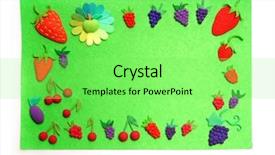  Presentation with color - Presentation theme having art transformation - handmade plasticine berry color plasticine background and a  colored foreground