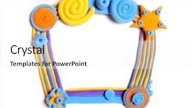  Presentation with transformation - Slide deck enhanced with art transformation - plasticine frame color frame background and a white colored foreground