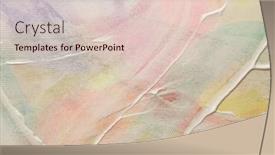 Presentation with pastel art - Presentation theme consisting of art-watercolor-and-acrylic-smear background and a lemonade colored foreground