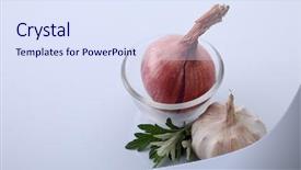  Presentation with natural disasters war - Slide set consisting of artemisia - garlic onion and mugwort natural background and a  colored foreground