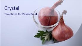  Presentation with herbal medicine healing herbs mortar - Presentation design consisting of artemisia - mugwort herbal and onion background and a  colored foreground