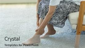  Presentation with joint-pain - Cool new presentation with arthralgia - middle-aged women with joint pain backdrop and a light gray colored foreground