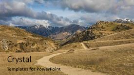  Presentation with stream - Colorful theme enhanced with arthur - cave stream scenic reserve backdrop and a coral colored foreground