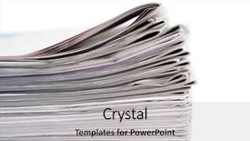  Presentation with newspapers - Presentation theme having article review - newspapers on a white background background and a light gray colored foreground
