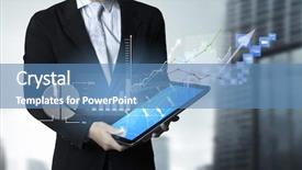  Presentation with touch screen - PPT layouts enhanced with article review - touch screen touch- tablet background and a teal colored foreground