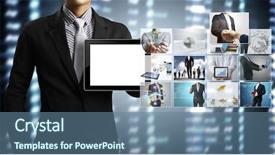  Presentation with touch screen accessible for disable students - Audience pleasing PPT theme consisting of article review - touch screen touch- tablet backdrop and a  colored foreground