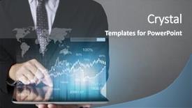  Presentation with touch screen virtual reality - Beautiful theme featuring article review - touch screen touch- tablet backdrop and a  colored foreground