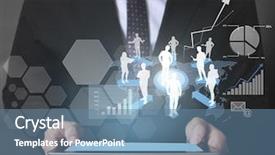  Presentation with touch screen - Presentation design consisting of article review - touch screen touch- tablet background and a  colored foreground