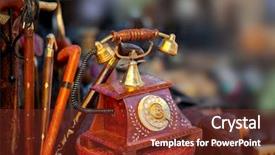  Presentation with antique - Theme enhanced with artifacts - close up shot of antique background and a tawny brown colored foreground