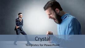  Presentation with giant sequoia and the generals - Slide deck featuring artifice - giant hipster man yelling background and a seafoam green colored foreground