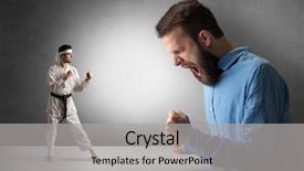  Presentation with yelling - Colorful theme enhanced with artifice - giant hipster man yelling backdrop and a light gray colored foreground