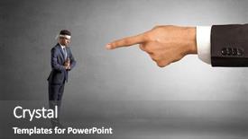  Presentation with man heart attact hand hold - Cool new presentation theme with artifice - small karate man fighting backdrop and a  colored foreground