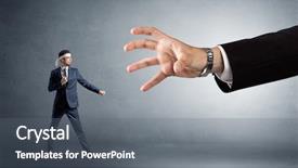  Presentation with man heart attact hand hold - Beautiful presentation theme featuring artifice - small karate man fighting backdrop and a  colored foreground