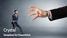  Presentation with karate - Slides featuring artifice - small karate man fighting background and a  colored foreground