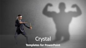  Presentation with black man - PPT theme with artifice - young karate man fighting background and a  colored foreground