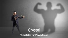  Presentation with black man - Beautiful presentation theme featuring artifice - young karate man fighting backdrop and a  colored foreground