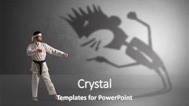  Presentation with young black couples hiking - PPT layouts enhanced with artifice - young karate man fighting background and a gray colored foreground