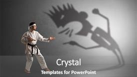  Presentation with young black couples hiking - Slide set having artifice - young karate man fighting background and a gray colored foreground