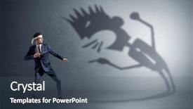  Presentation with black man - PPT theme featuring artifice - young karate man fighting background and a dark gray colored foreground