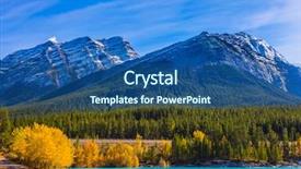  Presentation with abraham - Audience pleasing PPT layouts consisting of artificial abraham lake reflects backdrop and a ocean colored foreground