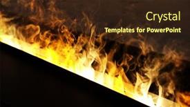  Presentation with fire - Slide deck with artificial-fire-in-the-fireplace background and a wine colored foreground