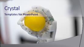  Presentation with robotic - PPT layouts with hands ai - artificial hand robotic white plastic background and a sky blue colored foreground