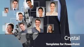  Presentation with digital image - Beautiful PPT theme featuring artificial intelligence - digital composite of digital composite backdrop and a dark gray colored foreground