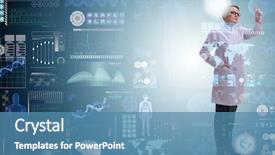  Presentation with telemedicine - Colorful PPT layouts enhanced with artificial intelligence - woman doctor in telemedicine mhealth backdrop and a teal colored foreground