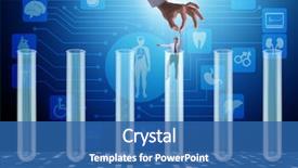  Presentation with artificial intelligence - Presentation theme consisting of artificial intelligence concept with businessman background and a ocean colored foreground