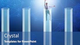  Presentation with artificial intelligence - PPT layouts consisting of artificial-intelligence-concept-with-businessman background and a ocean colored foreground