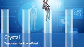  Presentation with intelligence - Amazing theme having artificial-intelligence-concept-with-businessman backdrop and a teal colored foreground