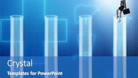  Presentation with artificial intelligence - Amazing theme having artificial-intelligence-concept-with-businesswoman backdrop and a teal colored foreground