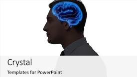  Presentation with artificial intelligence - Amazing theme having artificial intelligence concept with man backdrop and a white colored foreground