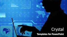  Presentation with intelligence - Amazing slide set having artificial-intelligence-concept-with-man backdrop and a black colored foreground