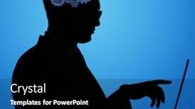  Presentation with artificial intelligence - Amazing PPT theme having artificial-intelligence-concept-with-man backdrop and a black colored foreground