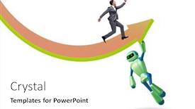  Presentation with intelligence - Presentation theme enhanced with artificial-intelligence-helping-support-economic background and a white colored foreground