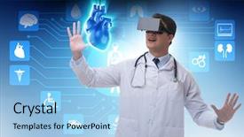  Presentation with heat treatment of aluminium - Amazing slide deck having artificial intelligence red - heart treatment in telemedicine concept backdrop and a light blue colored foreground