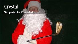  Presentation with santa - Slides enhanced with artificial intelligence red - santa claus santa claus holds background and a  colored foreground