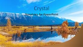  Presentation with abraham - PPT theme enhanced with artificial-lake-abraham-smooth-water background and a cyan colored foreground