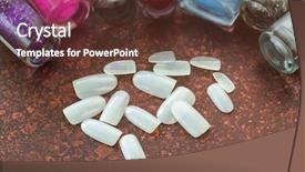  Presentation with plastic bottles and ocean - Beautiful PPT layouts featuring artificial plastic nail near bottles backdrop and a tawny brown colored foreground