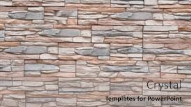  Presentation with stone - Theme featuring artificial-stone-wall-with-uneven background and a light gray colored foreground