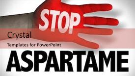  Presentation with stop - Colorful PPT theme enhanced with artificial sweetener - stop aspartame backdrop and a red colored foreground