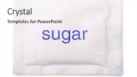  Presentation with paper bag - Amazing presentation theme having artificial sweetener - top view of paper sugar backdrop and a white colored foreground