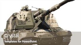  Presentation with tank - Amazing theme having artillery guns - olor photograph russian tank isolated backdrop and a violet colored foreground